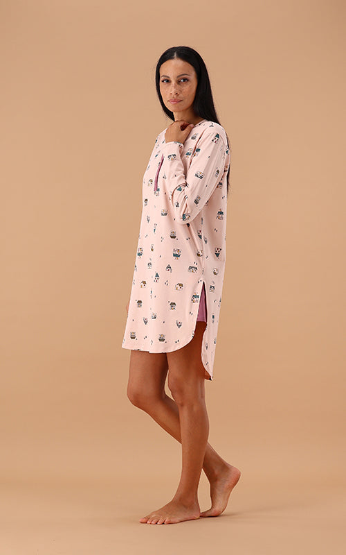 6F45040 CAMICIA DA NOTTE MARYPLAID