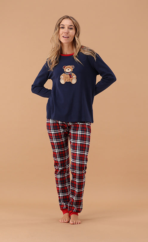 6P85002 PIGIAMA DONNA MARYPLAID