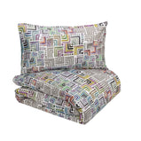 GEOMETRIE PARURE COPRIPIUMINO PIAZZA MEZZA FAZZINI