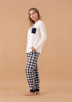 6P85059 PIGIAMA DONNA MARYPLAID