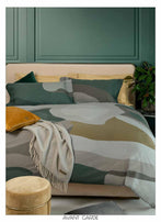 AVANT GARDE VERDE COMPLETO COPRIPIUMINO MATRIMONIALE BORBONESE