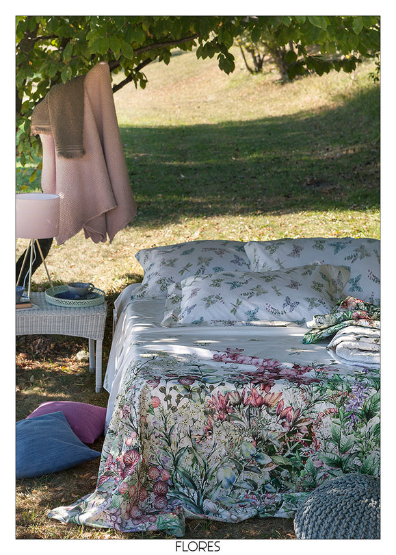 FLORES LENZUOLO COPRILETTO MATRIMONIALE