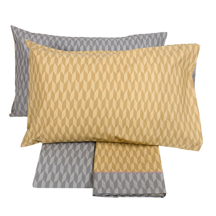 TWEED SENAPE COMPLETO LETTO MATRIMONIALE