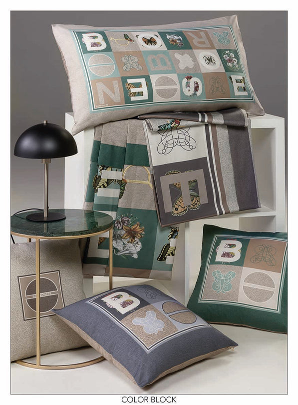 COLOR BLOCK COMPLETO COPRILELETTO MATRIMONIALE BORBONESE