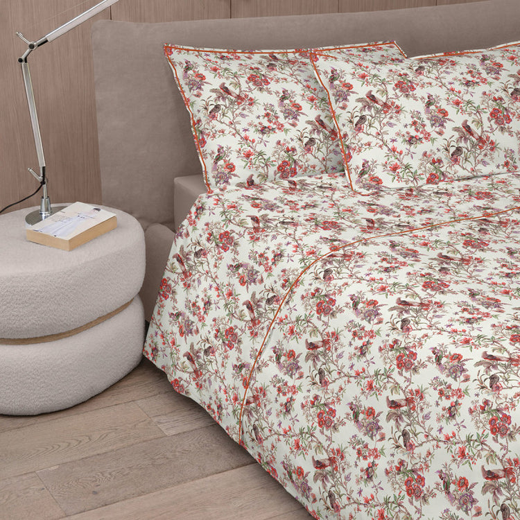 BIRDS GARDEN COMPLETO COPRILETTO MATRIMONIALE FAZZINI