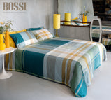 TOLOMEO 7426 PARURE COPRIPIUMINO  BOSSI  MATRIMONIALE