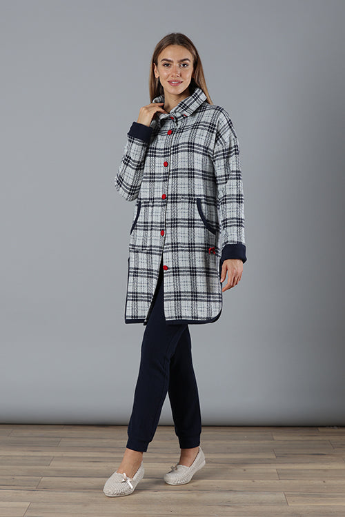 SORBETTO 6V83081 VESTAGLIA DONNA MARYPLAID