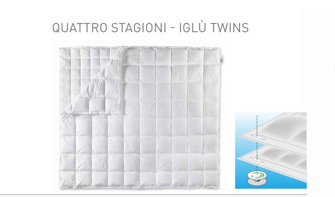 IGLU' TWINS 250*220 4 STAGIONI  MATRIMONIALE HAMMERFEST