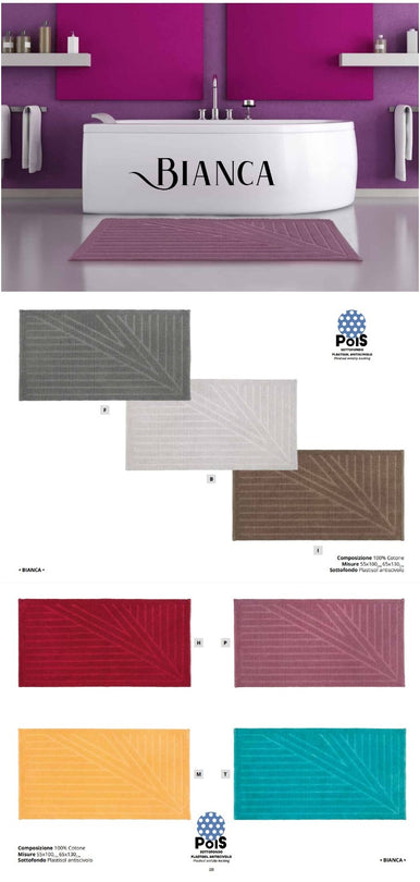 BIANCA TAPPETO BAGNO 55*100