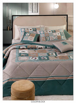 COLOR BLOCK TRAPUNTA SINTETICA  RASO BORBONESE